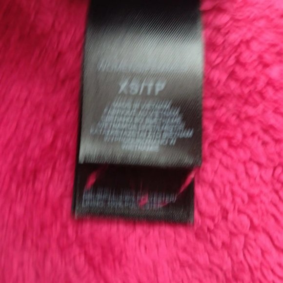 The North Face Womens XS Osito Jacket Hot Pink Plush Fleece Zip Silver READ - Picture 8 of 13